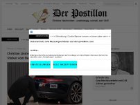 Bild zum Artikel: Christian Lindner entfernt 'FUCK YOU GRETA!'-Sticker vom Heck seines Porsche