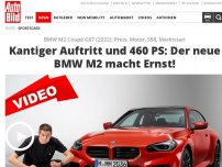 Bild zum Artikel: BMW M2 Coupé G87 (2022): Preis, Motor, S58, Marktstart Kantiger Auftritt und 460 PS: Der neue BMW M2 macht Ernst!