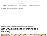 Bild zum Artikel: WM 2022: Kein Bock auf Public Viewing<br>