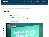 Bild zum Artikel: Die Grünen sind im Ernstfall angekommen