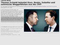 Bild zum Artikel: Thomas Schmid belastet Kurz, Benko, Sobotka und zahlreiche Weggefährten aus der ÖVP
