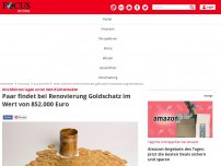 Bild zum Artikel: Alte Münzen lagen unter dem Küchenboden - Paar findet bei Renovierung Goldschatz im Wert von 852.000 Euro