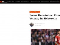 Bild zum Artikel: Lucas Hernández: Comeback und neuer Vertrag in Sichtweite