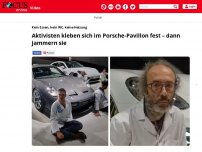 Bild zum Artikel: Kein Essen, kein WC, keine Heizung: Aktivisten kleben sich im...