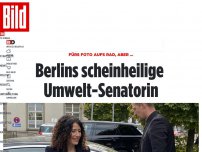 Bild zum Artikel: Fürs Foto aufs Rad, aber … - Berlins scheinheilige Umwelt-Senatorin