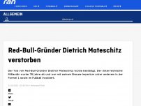 Bild zum Artikel: Red-Bull-Gründer Dietrich Mateschitz verstorben