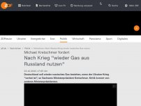 Bild zum Artikel: Nach Krieg 'wieder Gas aus Russland nutzen'