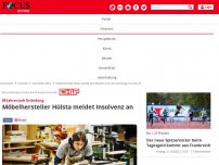 Bild zum Artikel: Über 80 Jahre nach der Gründung: Möbelhersteller Hülsta meldet...