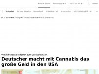 Bild zum Artikel: Cannabis machte diesen Deutschen reich<br>