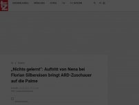 Bild zum Artikel: „Nichts gelernt“: Auftritt von Nena bei Florian Silbereisen bringt ARD-Zuschauer auf die Palme