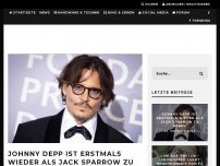 Bild zum Artikel: Johnny Depp ist erstmals wieder als Jack Sparrow zu sehen