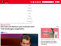 Bild zum Artikel: Moderator ist krank: ZDF-Talk von Markus Lanz fällt kurzfristig...