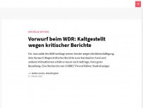 Bild zum Artikel: Vorwurf beim WDR: Kaltgestellt wegen kritischer Berichte