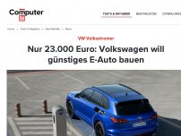 Bild zum Artikel: Nur 23.000 Euro: Volkswagen will günstiges E-Auto bauen