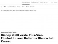 Bild zum Artikel: Disneys Ballerina Bianca hat Kurven<br>