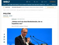 Bild zum Artikel: „Noch nie einen Bundeskanzler, der so respektlos war“