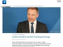 Bild zum Artikel: Finanzminister Lindner fordert raschen Fracking-Einstieg