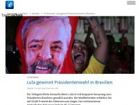 Bild zum Artikel: Lula gewinnt Präsidentenwahl in Brasilien