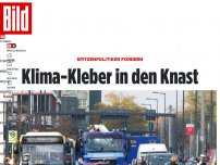 Bild zum Artikel: Spitzenpolitiker fordern - Klima-Kleber in den Knast