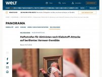 Bild zum Artikel: Haftstrafen für Aktivisten nach Klebstoff-Attacke auf berühmtes Vermeer-Gemälde