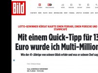 Bild zum Artikel: Kürsat Y. (41) aus Dortmund - Ich habe 10 Millionen im Lotto gewonnen