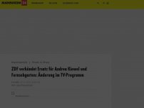 Bild zum Artikel: ZDF verkündet Ersatz für Andrea Kiewel und Fernsehgarten: Änderung im TV-Programm