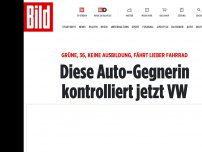 Bild zum Artikel: Grüne, Autogegnerin, keine Ausbildung - SIE kontrolliert jetzt VW