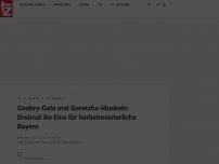 Bild zum Artikel: Gnabry-Gala und Goretzka-Muskeln: Dreimal die Eins für herbstmeisterliche Bayern