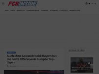 Bild zum Artikel: Auch ohne Lewandowski: Bayern hat die beste Offensive in Europas Top-Ligen