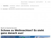 Bild zum Artikel: Weiße Weihnachten? Es sieht ganz danach aus!<br>