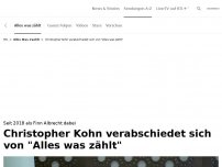 Bild zum Artikel: Christopher Kohn verlässt AWZ <br>