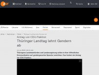 Bild zum Artikel: Kein Gendern mehr im Thüringer Landtag