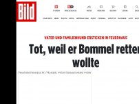 Bild zum Artikel: Vater und Hund sterben in Feuerhaus - Tot, weil er Bommel retten wollte