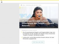 Bild zum Artikel: US-Sängerin Lizzo erhält Ehrenpreis bei People's Choice Awards