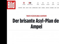 Bild zum Artikel: Trotz Flüchtlings-Zustrom - Der brisante Asyl-Plan der Ampel