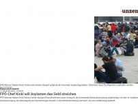 Bild zum Artikel: FPÖ-Chef Kickl will Asylanten das Geld streichen