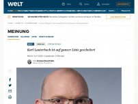 Bild zum Artikel: Karl Lauterbach ist auf ganzer Linie gescheitert