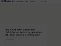 Bild zum Artikel: Reichlich Katar-Frust in München: „Schließen uns Boykott an, obwohl wir DIE Public-Viewing-Hochburg sind“