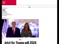 Bild zum Artikel: Jetzt fix: Trump will 2024 wieder US-Präsident werden