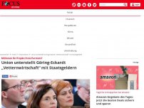 Bild zum Artikel: Millionen für Projekt ihres Partners  - Union unterstellt Göring-Eckardt Vetternwirtschaft mit Staatsgeld