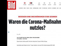 Bild zum Artikel: Inzidenzen sinken - Waren die Corona-Maßnahmen nutzlos?