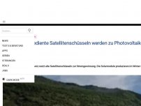 Bild zum Artikel: Schweizer Projekt: Ausgediente Satellitenschüssel wird zu Photovoltaik-Anlage