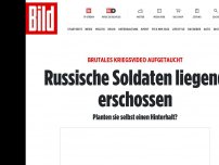 Bild zum Artikel: Kriegsverbrechen in Luhansk? - Video zeigt erschossene russische Kriegsgefangene