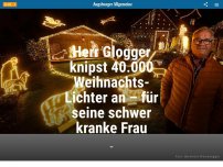 Bild zum Artikel: Herr Glogger knipst 40.000 Weihnachts-Lichter an – für seine schwer kranke Frau