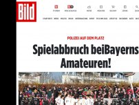 Bild zum Artikel: Polizei auf dem Platz - Spielabbruch bei Bayerns Amateuren!