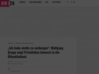 Bild zum Artikel: „Ich habe nichts zu verbergen“: Wolfgang Grupp zeigt Privatleben bewusst in der Öffentlichkeit