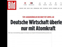 Bild zum Artikel: Top-Agrarhändler rechnet mit Ampel ab - Deutsche Wirtschaft überlebt nur mit Atomkraft