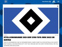Bild zum Artikel: Stellungnahme des HSV zur FIFA WM 2022 in Katar