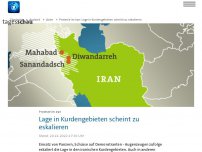 Bild zum Artikel: Im Iran scheint die Lage in den Kurdengebieten zu eskalieren