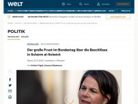 Bild zum Artikel: Der große Frust im Bundestag über die Beschlüsse in Scharm al-Scheich